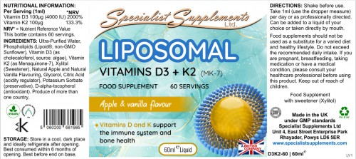 liposomal vitamin d3 k2